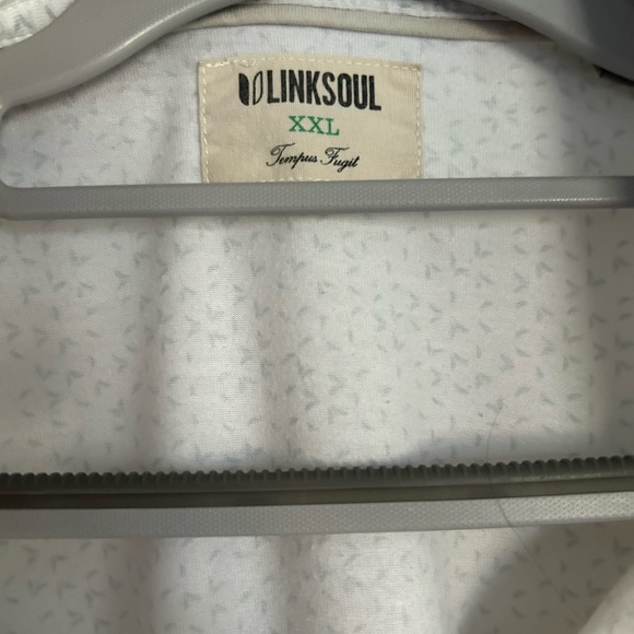 Linksoul printed Astoria polo XXL, white and grey - Picture 4 of 5